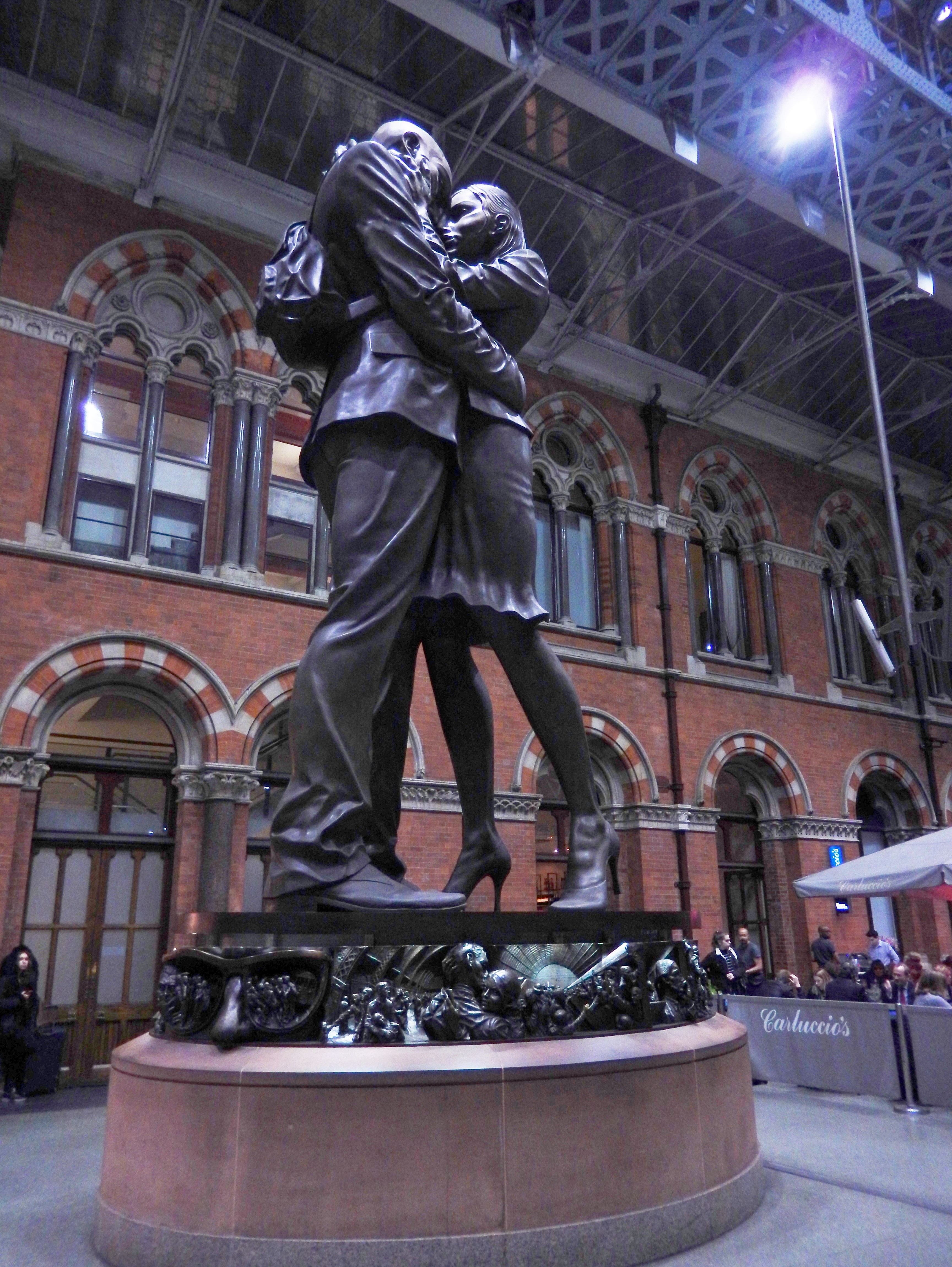 Statue at St Pancras Station