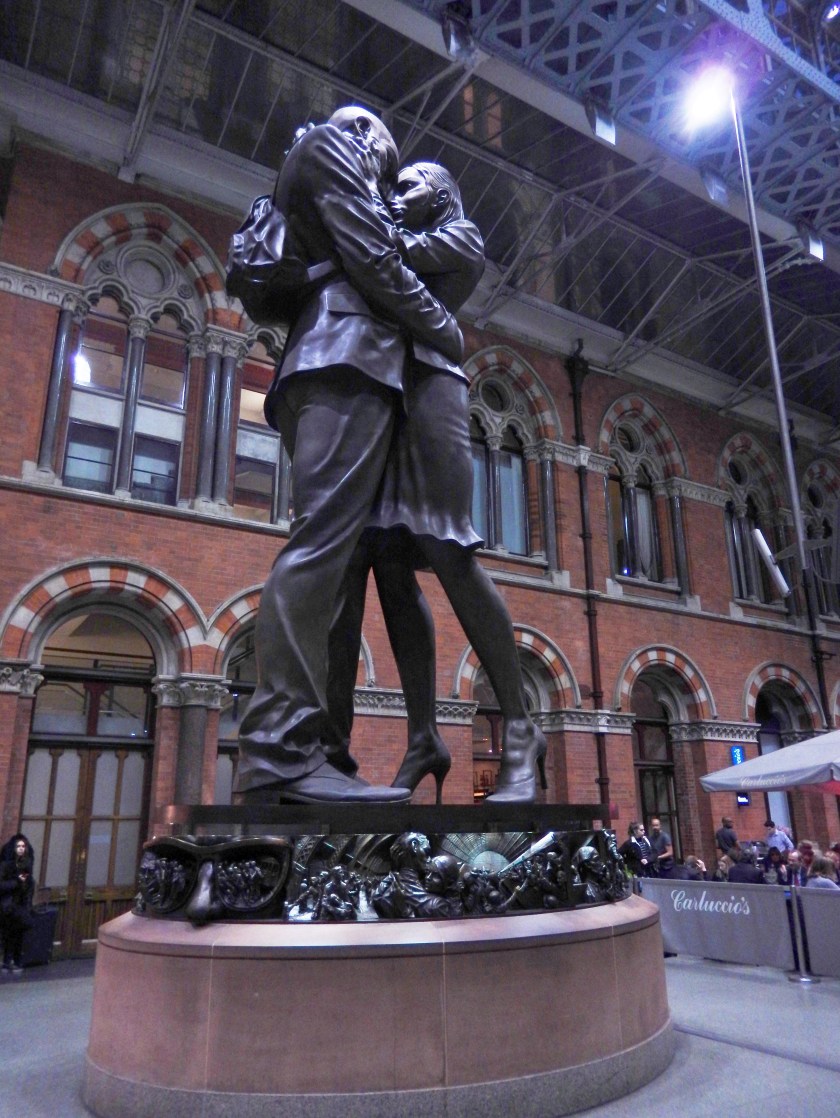 Statue at St Pancras Station
